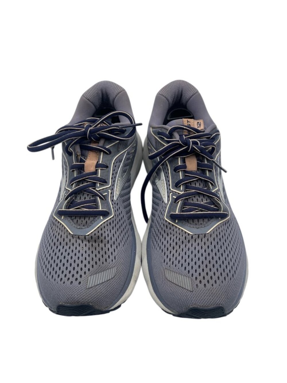 Brooks Womens Ghost 12 1203051B086 Gray Purple Running Shoes Sneakers Size 10.5B - Picture 3 of 7